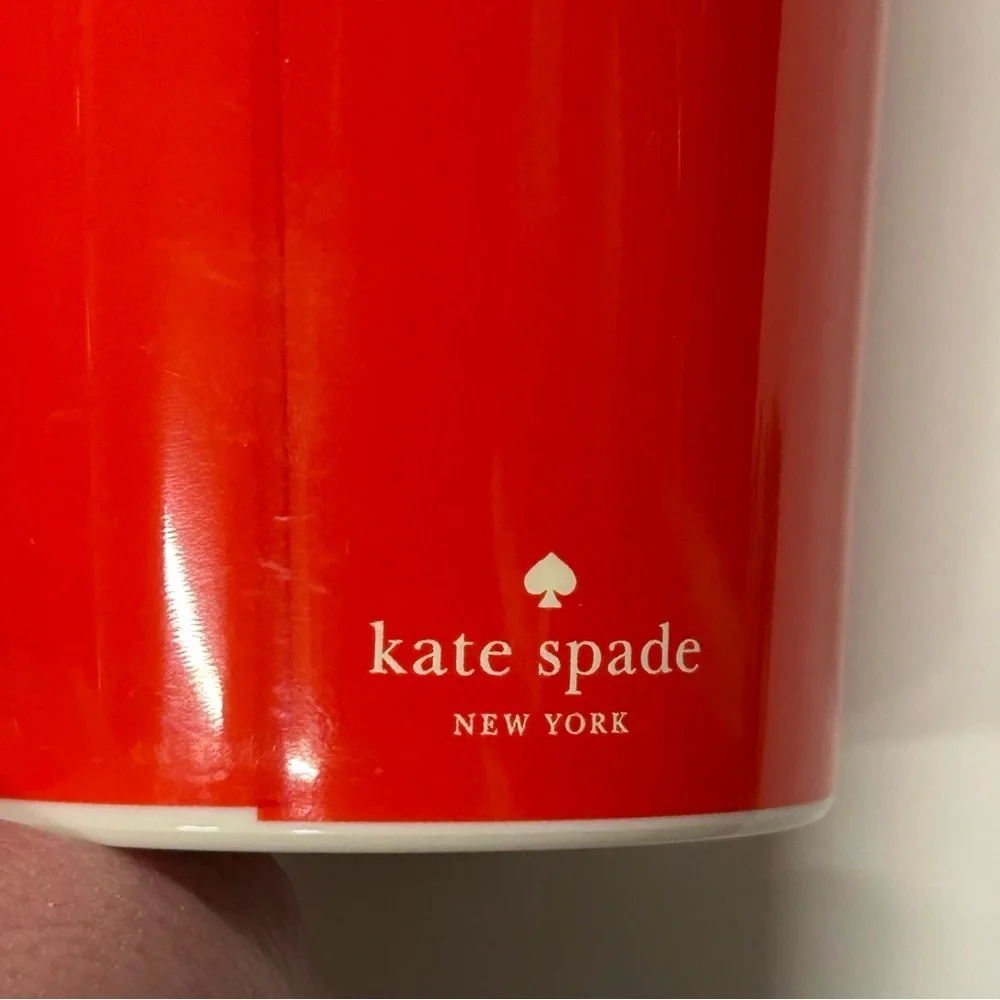 Kate Spade Cold Hands Warm Heart‎ Thermal Mug EUC